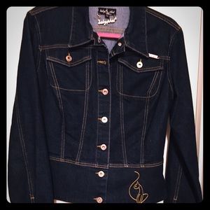 SOLD:  Baby Phat Dark Blue Denim Jacket XL